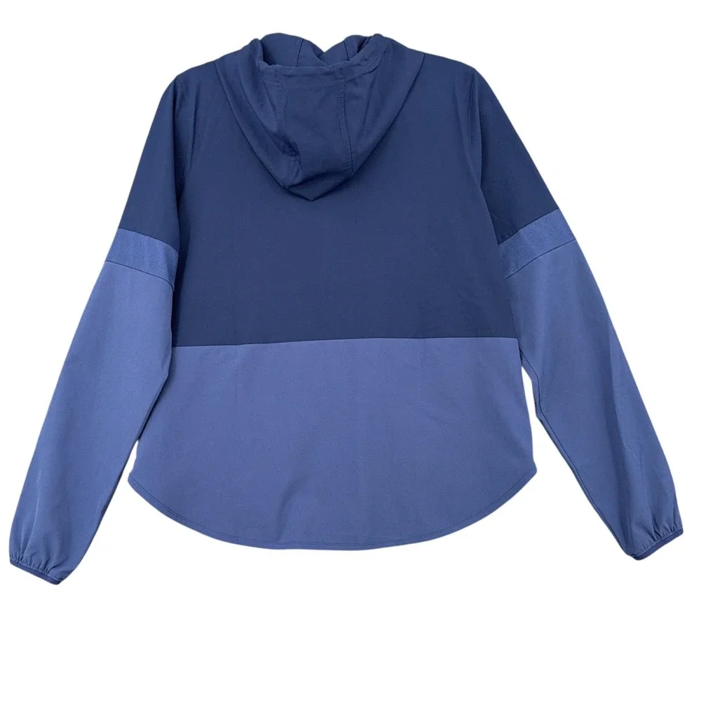 Under Armour UA Squad Warm-Up Jacket‎ Womens Medium Blue DBU Full Zip Hooded